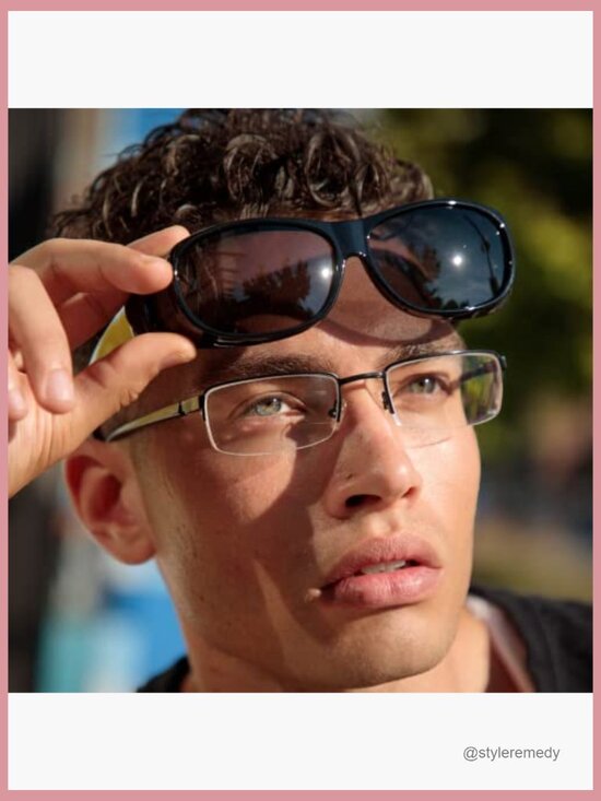 Polarized Wraparound Sunglasses Fit Over Glasses Plastic Frame main image 6